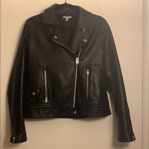 Topshop vegan leather jacket